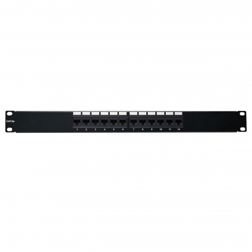 12 port rack mount cat 5e patch panel