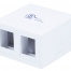 Boitier surface 2 port blanc